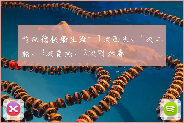 伦纳德快船生涯：1次西决、1次二轮、3次首轮、2次附加赛