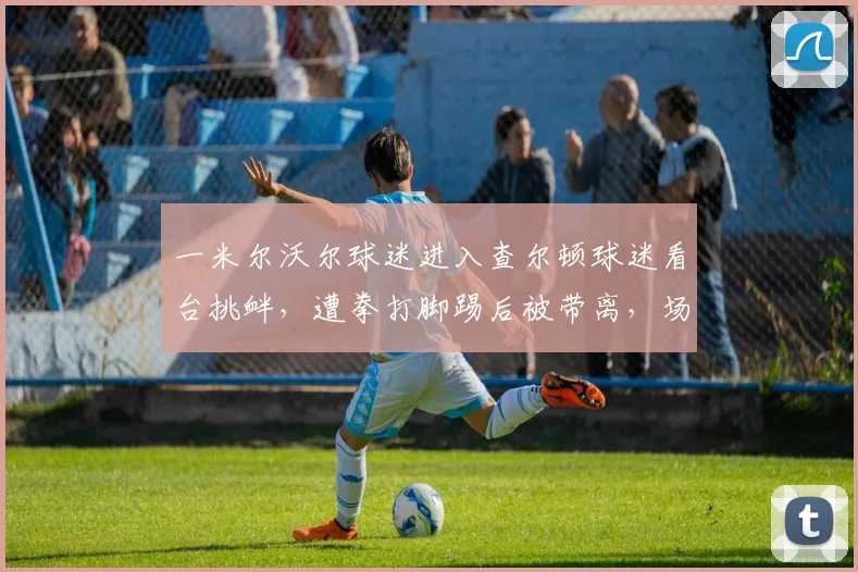 一米尔沃尔球迷进入查尔顿球迷看台挑衅，遭拳打脚踢后被带离，场面一度失控！